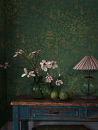 4271 Oriental Garden Dark Green Dreamy Escape Wallpaper by Boråstapeter