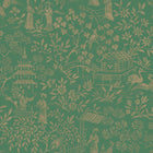 4271 Oriental Garden Dark Green Dreamy Escape Wallpaper by Boråstapeter