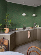 4271 Oriental Garden Dark Green Dreamy Escape Wallpaper by Boråstapeter