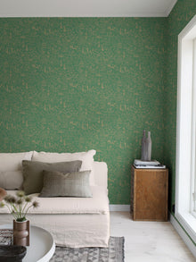 4271 Oriental Garden Dark Green Dreamy Escape Wallpaper by Boråstapeter