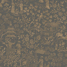 4272 Oriental Garden Dark Black Dreamy Escape Wallpaper by Boråstapeter