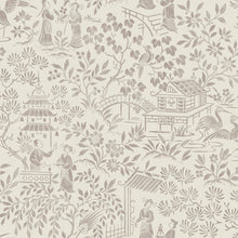 4273 Oriental Garden Light Beige and Brown Dreamy Escape Wallpaper by Boråstapeter