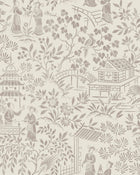 4273 Oriental Garden Light Beige and Brown Dreamy Escape Wallpaper by Boråstapeter