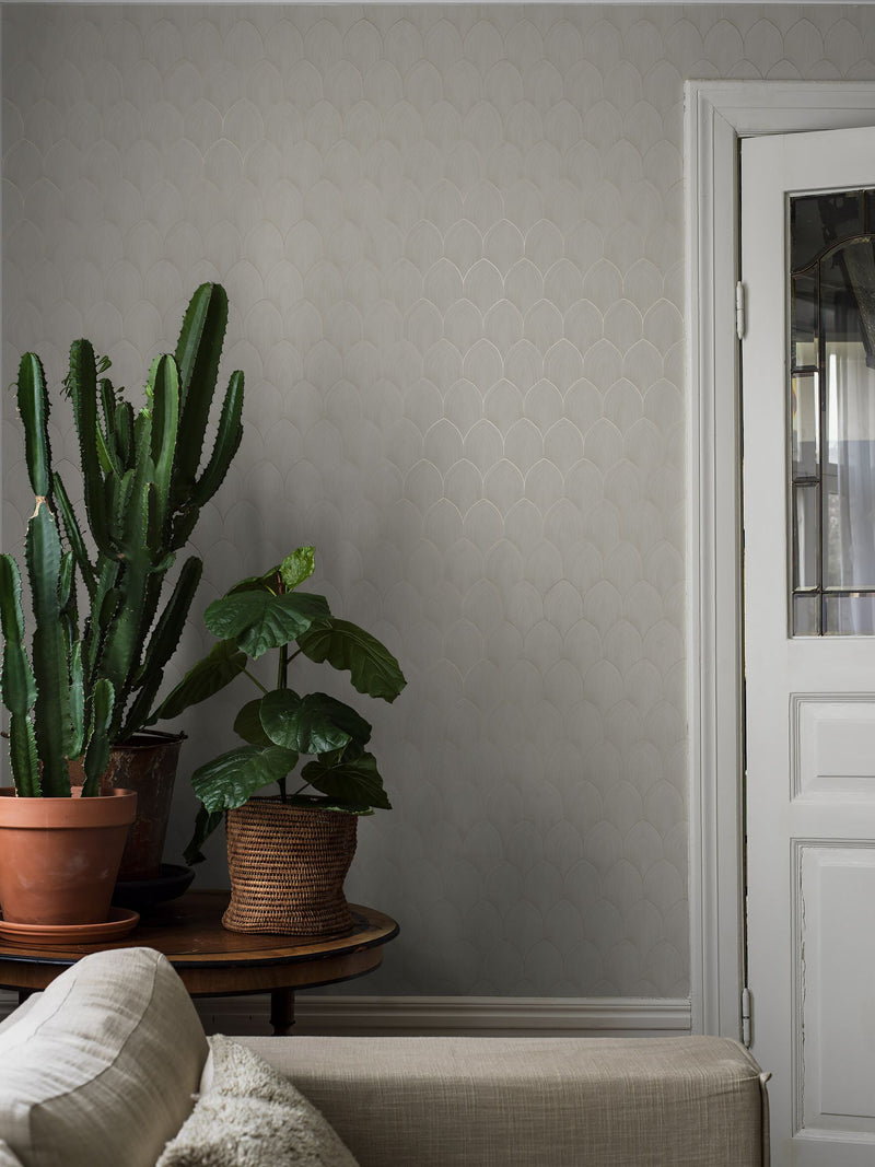 4274 Golden Arches Light White Dreamy Escape Wallpaper by Boråstapeter