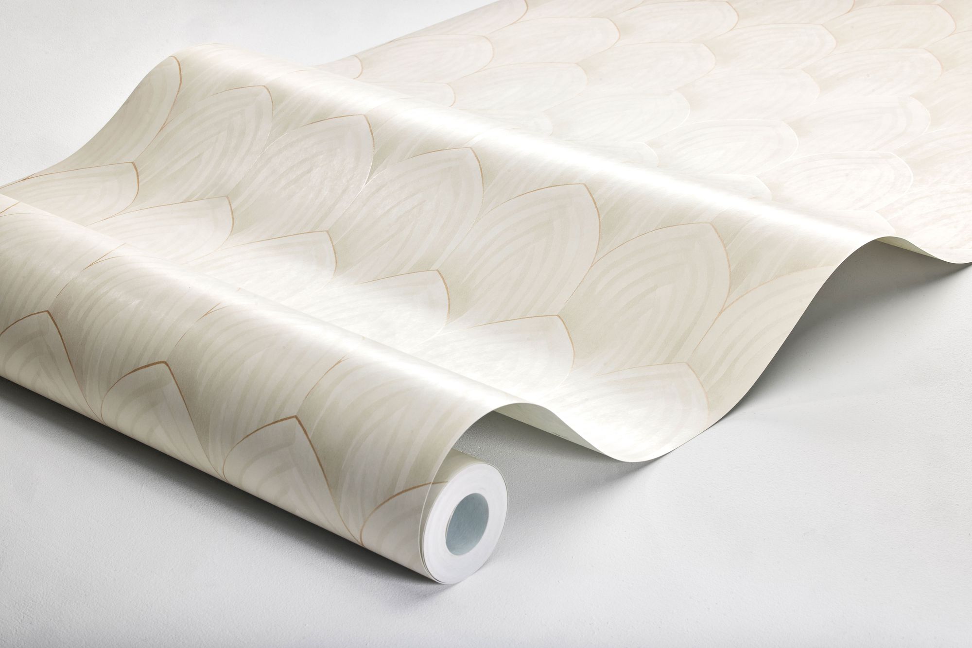 4274 Golden Arches Light White Dreamy Escape Wallpaper by Boråstapeter