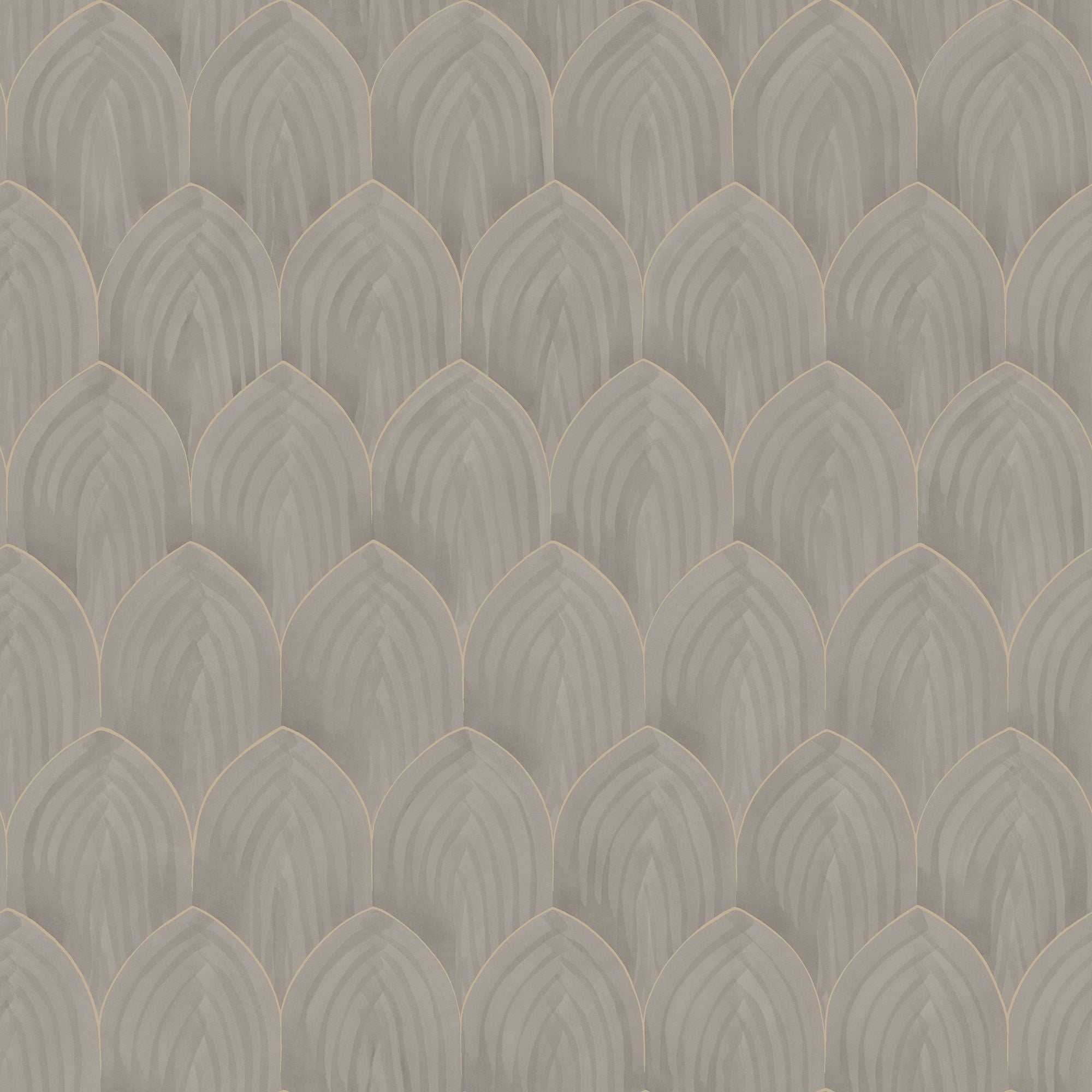 4275 Golden Arches Dark Brown Dreamy Escape Wallpaper by Boråstapeter