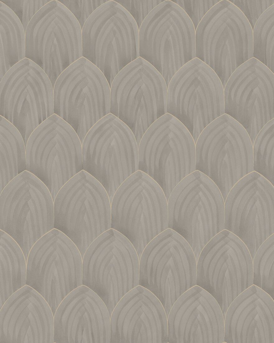 4275 Golden Arches Dark Brown Dreamy Escape Wallpaper by Boråstapeter