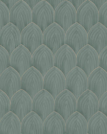 4276 Golden Arches Dark Green Dreamy Escape Wallpaper by Boråstapeter