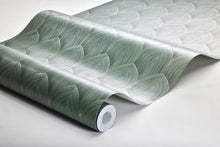 4276 Golden Arches Dark Green Dreamy Escape Wallpaper by Boråstapeter