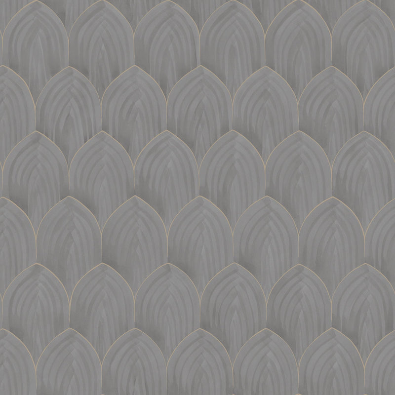 4277 Golden Arches Dark Grey Dreamy Escape Wallpaper by Boråstapeter