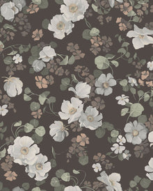 4278 Enchanting Flower Dark Multi and Grey Dreamy Escape Wallpaper by Boråstapeter