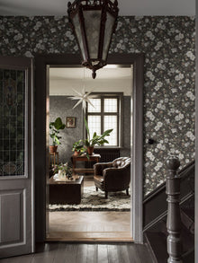 4278 Enchanting Flower Dark Multi and Grey Dreamy Escape Wallpaper by Boråstapeter