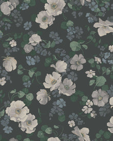 4279 Enchanting Flower Dark Multi and Black Dreamy Escape Wallpaper by Boråstapeter