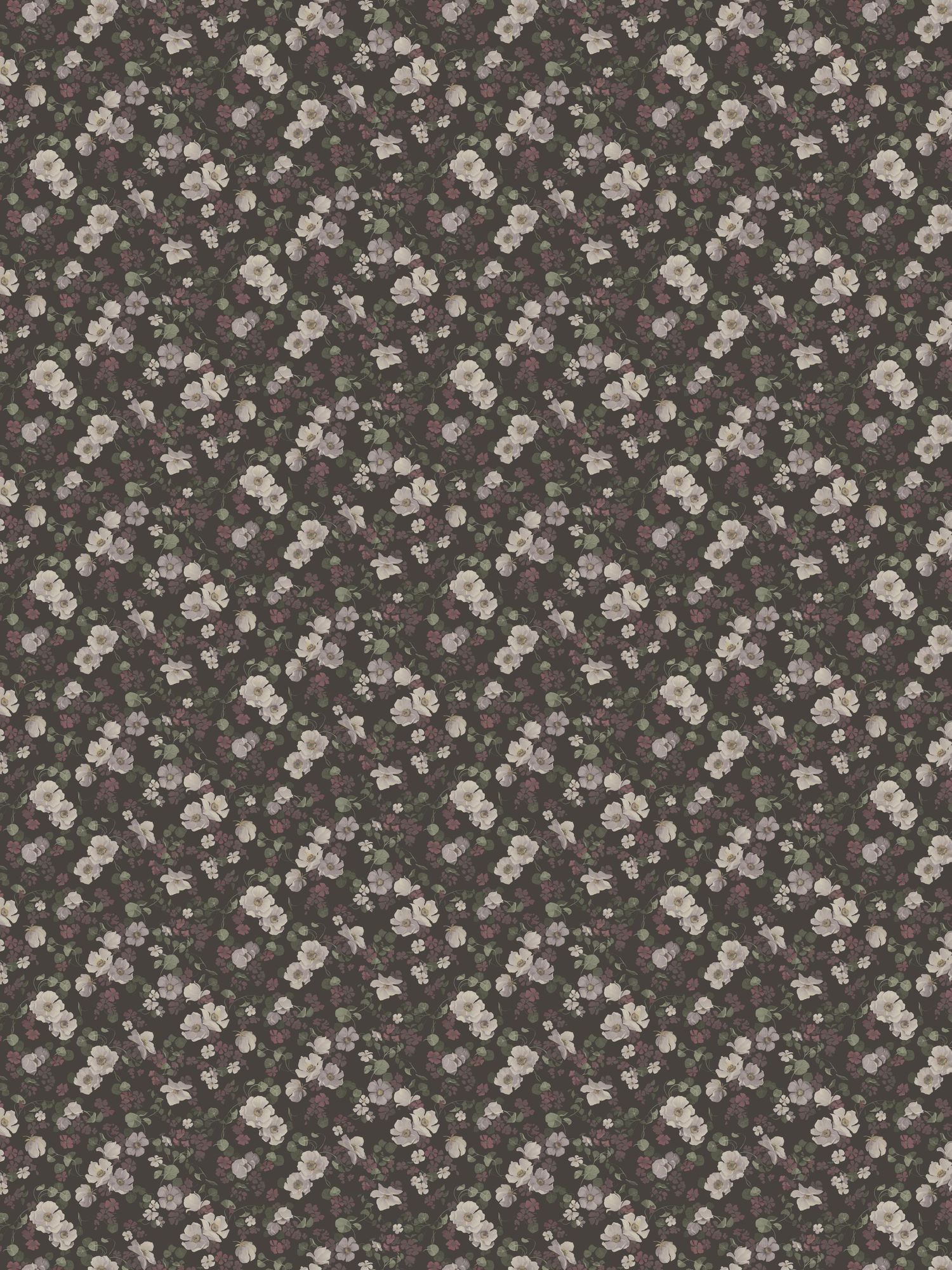 4280 Enchanting Flower Dark Multi and Grey Dreamy Escape Wallpaper by Boråstapeter