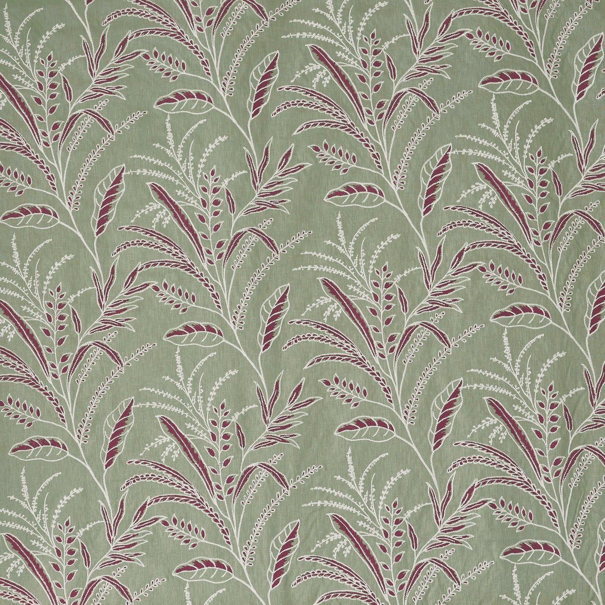 4285/246 Bambous Sangria Mauritius Fabric by Prestigious Textiles