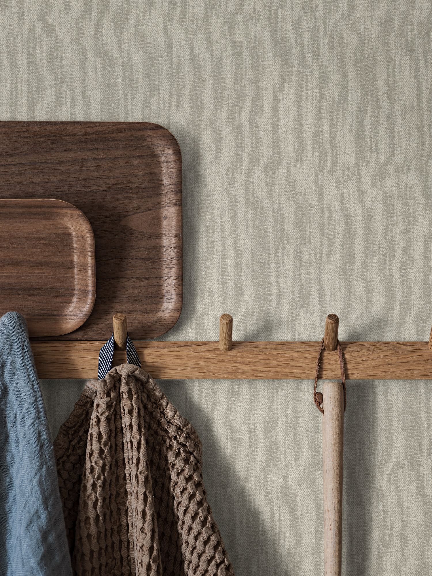 4308 Scandinavian Beige Linen Wallpaper by Boråstapeter