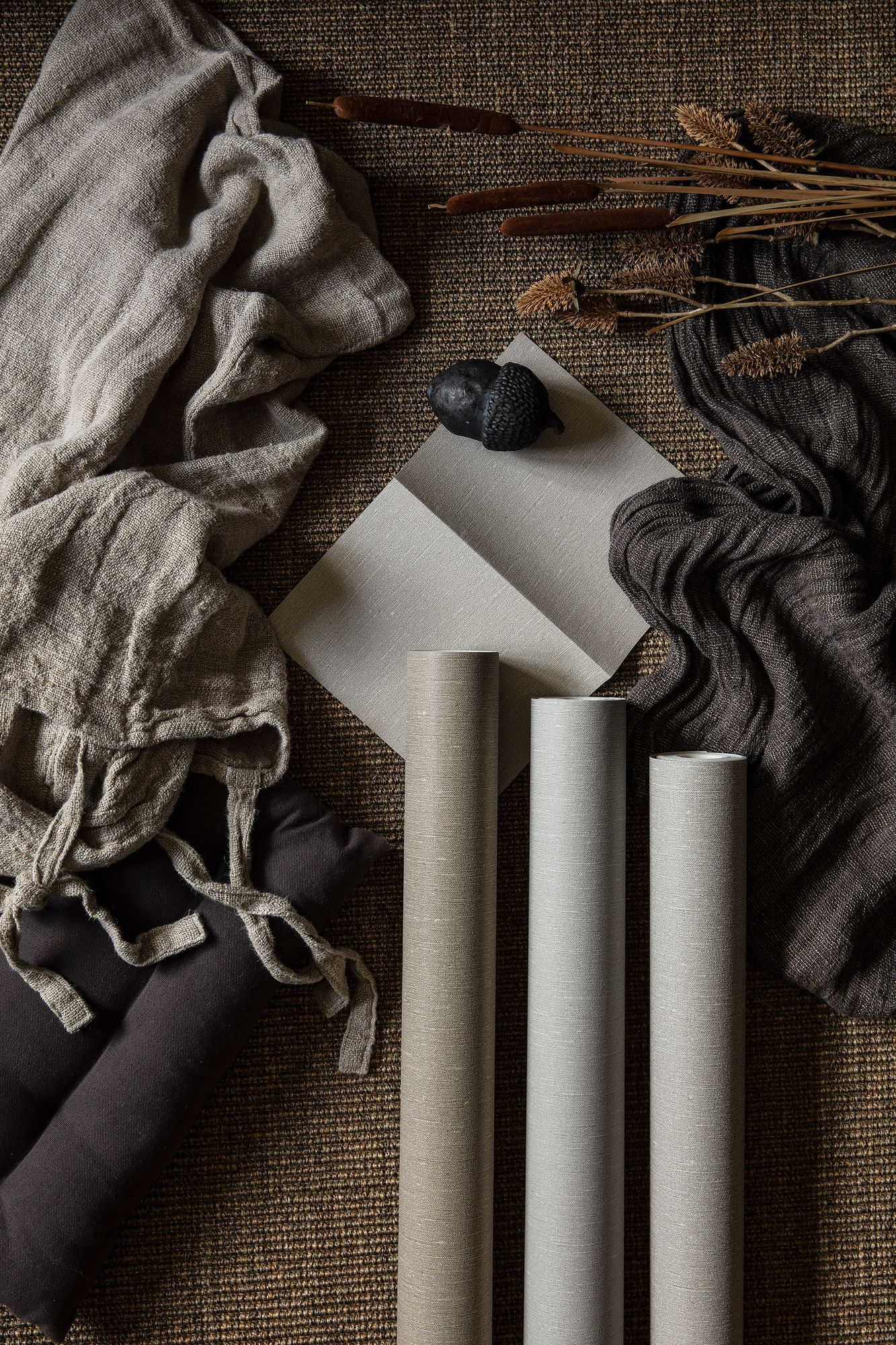 4313 Muscot Linen Linen Wallpaper by Boråstapeter