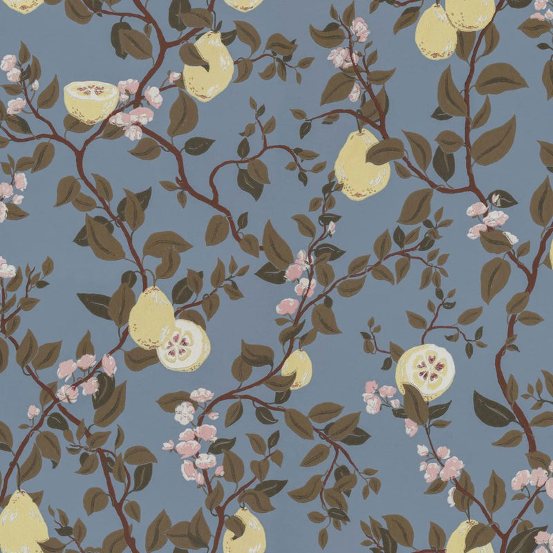 432-66 Kvitten Huset I Solen Light Blue Wallpaper By Sandberg