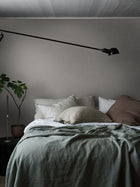 4321 Ash Grey Linen Wallpaper by Boråstapeter