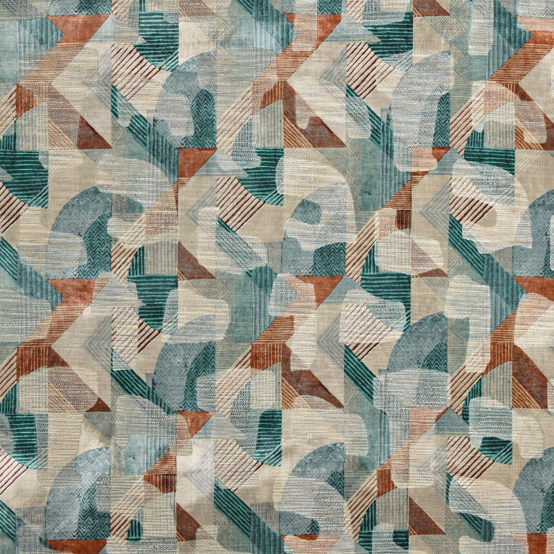 4325/770 Clifford Lagoon Revival Fabric by Prestigious Textiles
