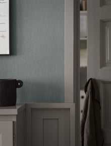 4330 Dusty Denim Linen Wallpaper by Boråstapeter