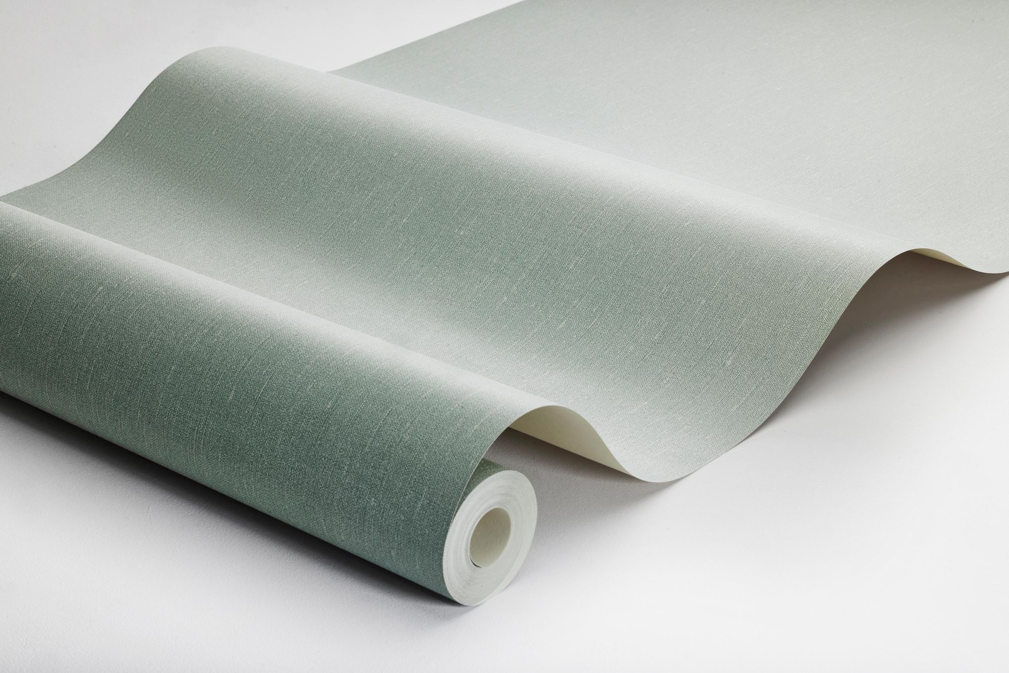4332 Minty Green Linen Wallpaper by Boråstapeter