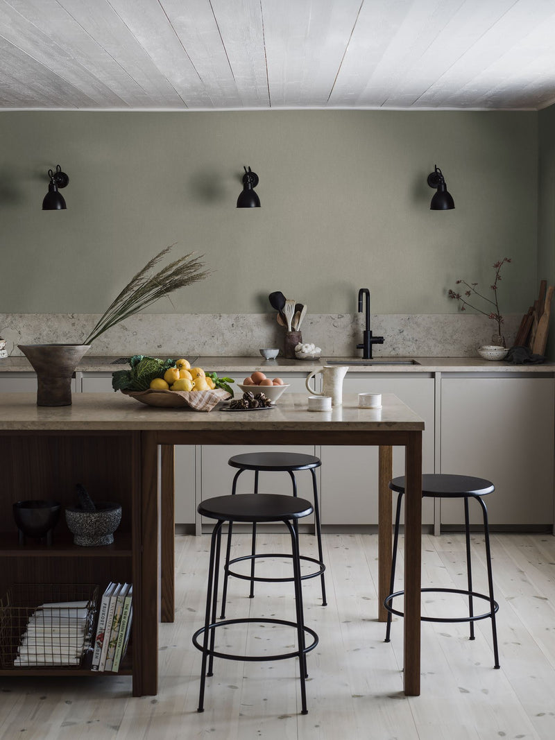 4333 Bay Leaf Linen Wallpaper by Boråstapeter