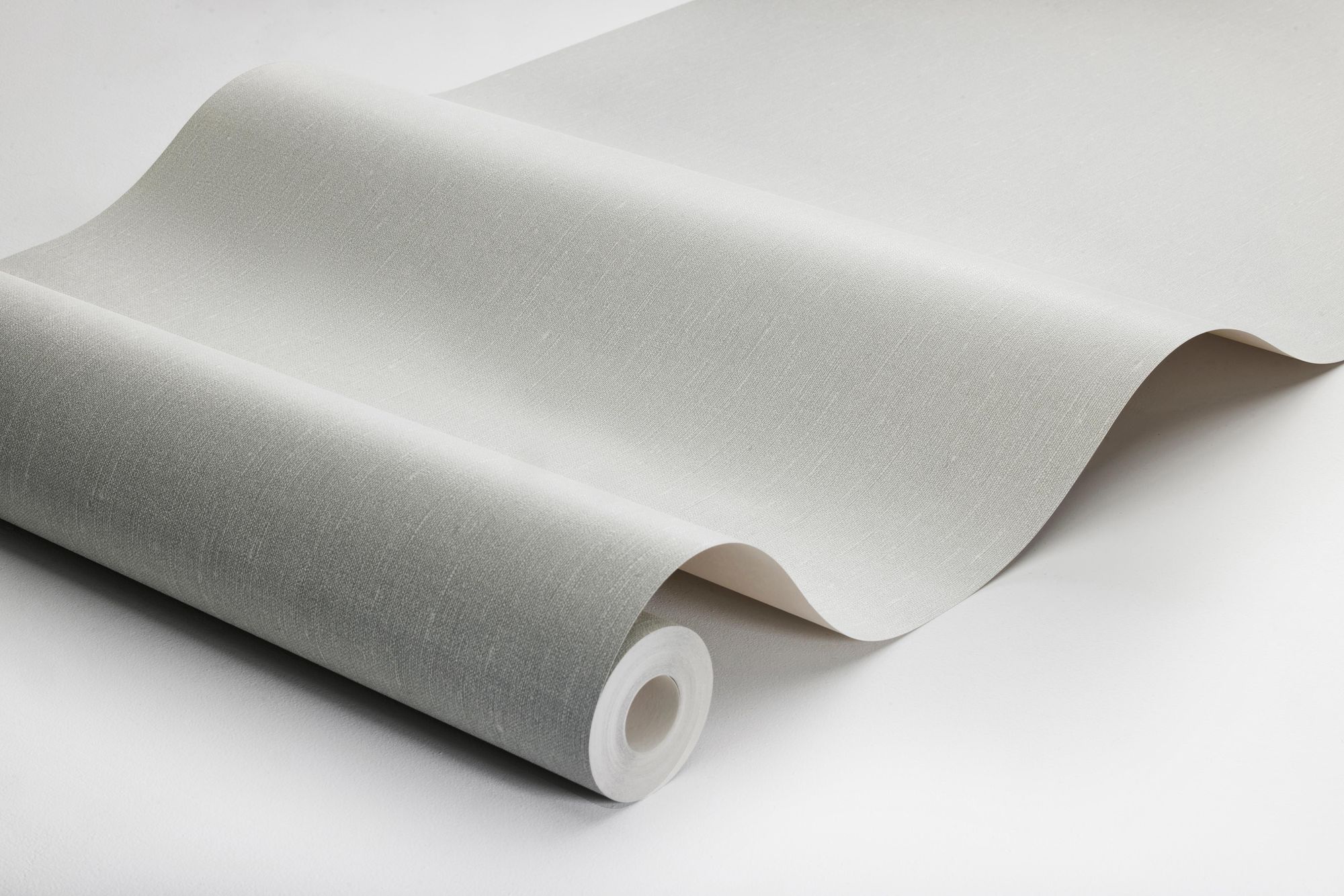 4334 Sage Green Linen Wallpaper by Boråstapeter