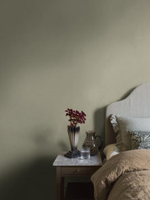4335 Soft Olive Linen Wallpaper by Boråstapeter