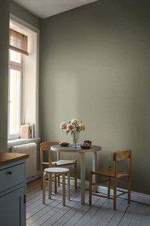 4335 Soft Olive Linen Wallpaper by Boråstapeter