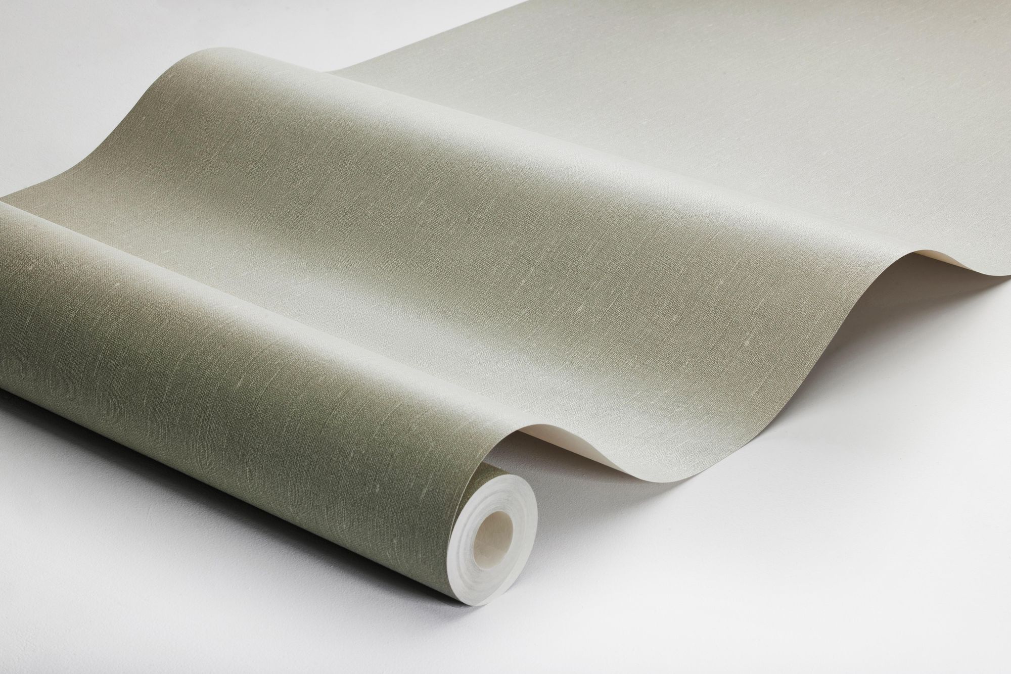 4335 Soft Olive Linen Wallpaper by Boråstapeter