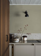 4335 Soft Olive Linen Wallpaper by Boråstapeter