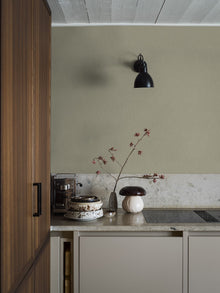 4335 Soft Olive Linen Wallpaper by Boråstapeter