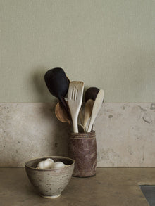 4335 Soft Olive Linen Wallpaper by Boråstapeter
