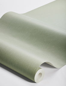 4340 Flourishing Green Linen Wallpaper by Boråstapeter