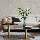 4400 Ciara Feather Soft Silver Wallpaper by Belgravia Zambaiti Parati