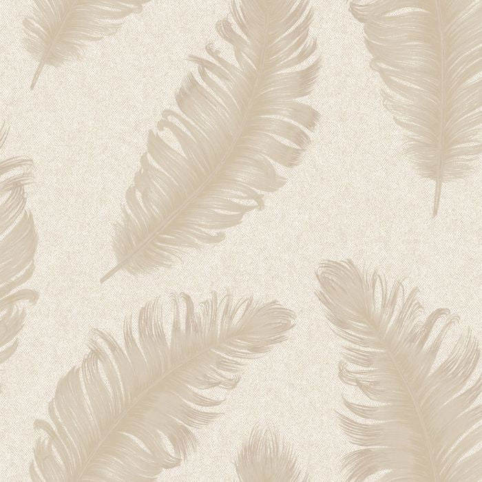 4402 Ciara Feather Cream and Soft Beige Wallpaper by Belgravia Zambaiti Parati