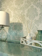 4407 Ciara Damask Green Wallpaper by Belgravia Zambaiti Parati