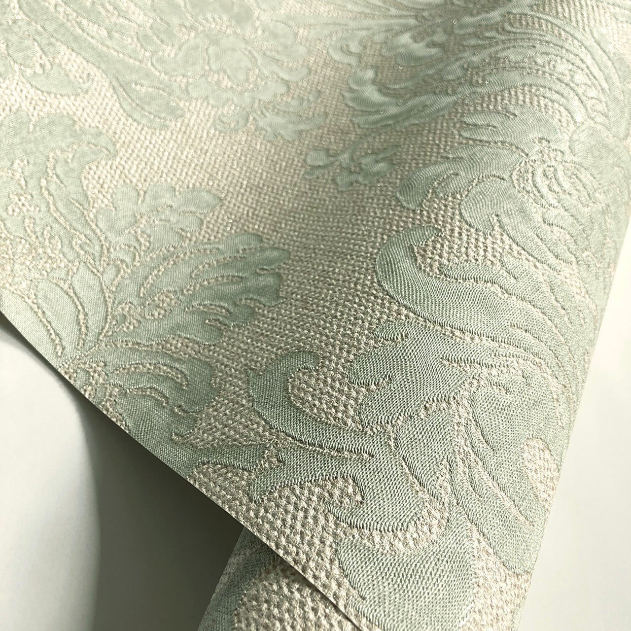 4407 Ciara Damask Green Wallpaper by Belgravia Zambaiti Parati