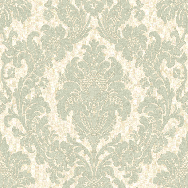 4407 Ciara Damask Green Wallpaper by Belgravia Zambaiti Parati