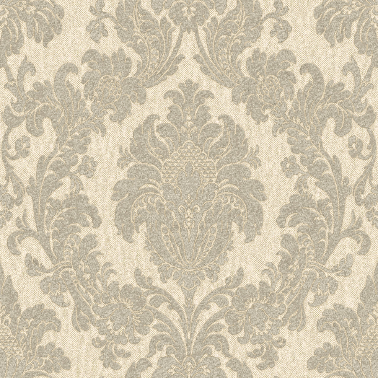 4409 Ciara Damask Soft Silver Wallpaper by Belgravia Zambaiti Parati