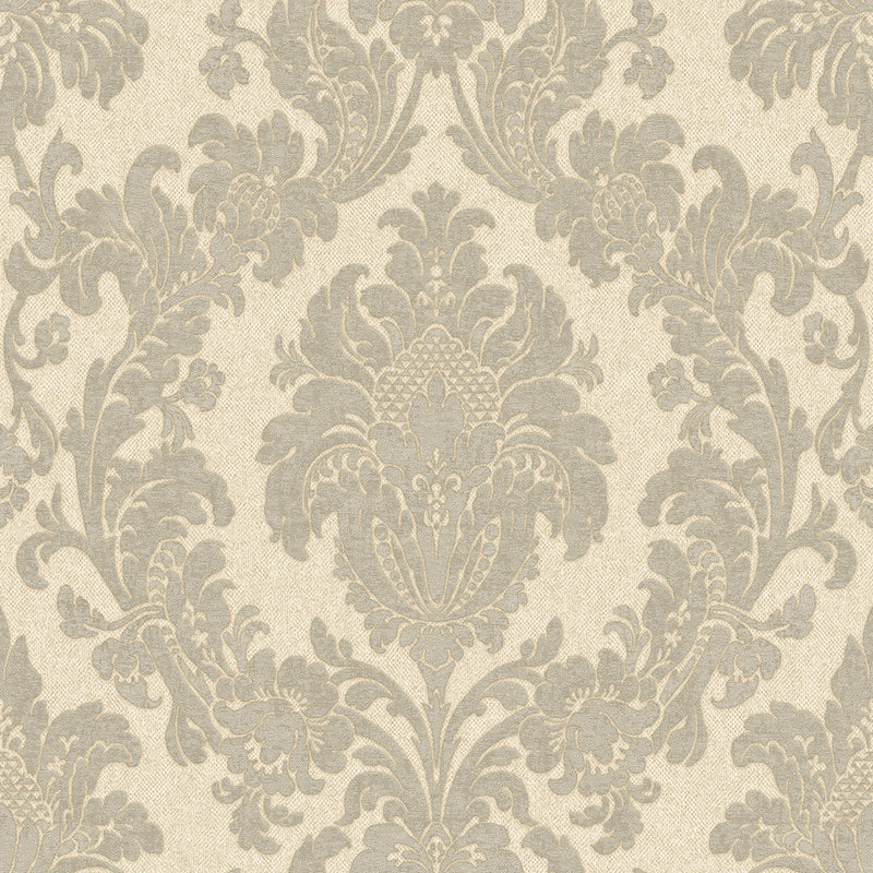 4409 Ciara Damask Soft Silver Wallpaper by Belgravia Zambaiti Parati