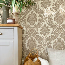 4410 Ciara Damask Soft Beige Wallpaper by Belgravia Zambaiti Parati