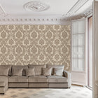4410 Ciara Damask Soft Beige Wallpaper by Belgravia Zambaiti Parati