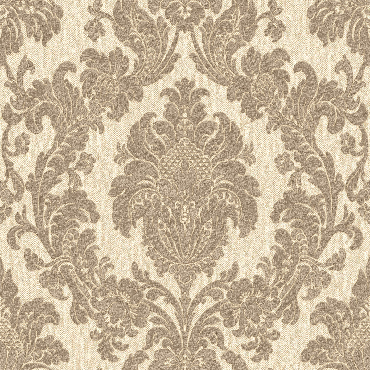 Ciara Damask Soft Beige Wallpaper by Belgravia Zambaiti Parati
