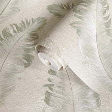 GB 4412 Ciara Feather Sage Wallpaper by Belgravia Zambaiti Parati