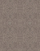 4502 Rosenvinge Dark Brown and Black Anno Wallpaper by Boråstapeter