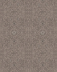 4502 Rosenvinge Dark Brown and Black Anno Wallpaper by Boråstapeter