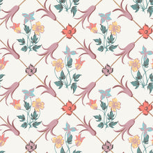 4504 Tessin White and Pink Anno Wallpaper by Boråstapeter