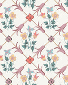 4504 Tessin White and Pink Anno Wallpaper by Boråstapeter